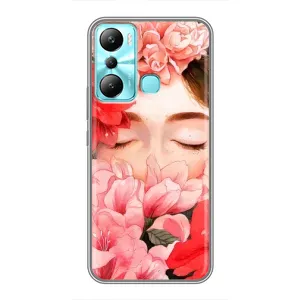 Чехлы (ART) Цветы на Infinix Hot 20i (X665E) (VPrint) (Глаза в цветах)