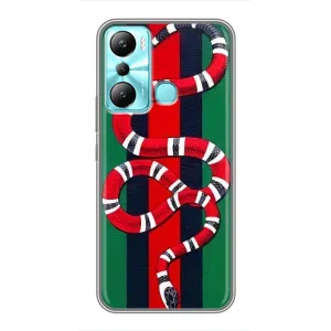 Чохли  GUCCI для Інфінікс Хот 20i (X665E) (AlphaPrint) (Gucci змія)