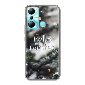 Новогодние, Праздничные Чехлы для Infinix Hot 20i (X665E) - 2024 год (Hello winter)