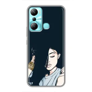 Чохол з друком для Infinix Hot 20i (X665E) - (Мода) (AlphaPrint) (Гарна дівчина)