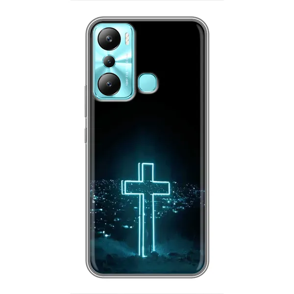 Чохол з принтом «Хрест і місто» для Infinix Hot 20i (X665E) Чохол з принтом «Хрест і місто» для Infinix Hot 20i (X665E)