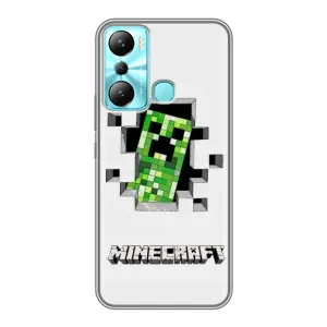 Чохол Майнкрафт на Infinix Hot 20i (X665E) (AlphaPrint) Minecraft (кріпер Майнкрафт)