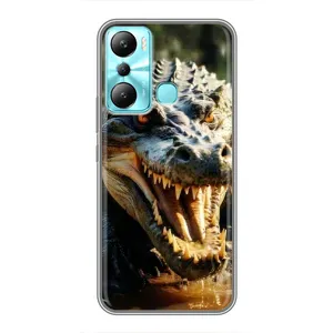 Чохол з картинкою 'Хижаки' для Infinix Hot 20i (X665E) (Небезпечний крокодил)