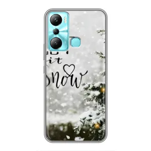 Новогодние, Праздничные Чехлы для Infinix Hot 20i (X665E) - 2024 год (Let it snow)