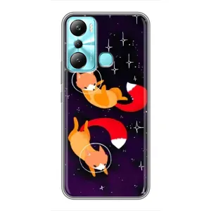 Чохли з картинкою Лисичка для Infinix Hot 20i (X665E) (VPrint) (Лисички космонавти)