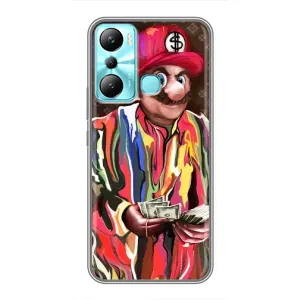 Брендновые Чехлы для Infinix Hot 20i (X665E) - (PREMIUMPrint) (Mario LV)