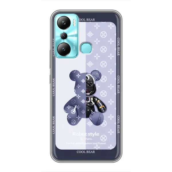 Чохол з принтом «Медведик LV» для Infinix Hot 20i (X665E)