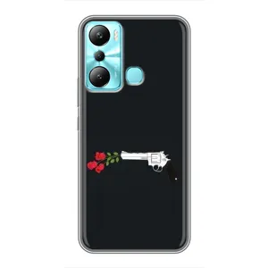 Чехлы (ART) Цветы на Infinix Hot 20i (X665E) (VPrint) (Неожиданные цветы)