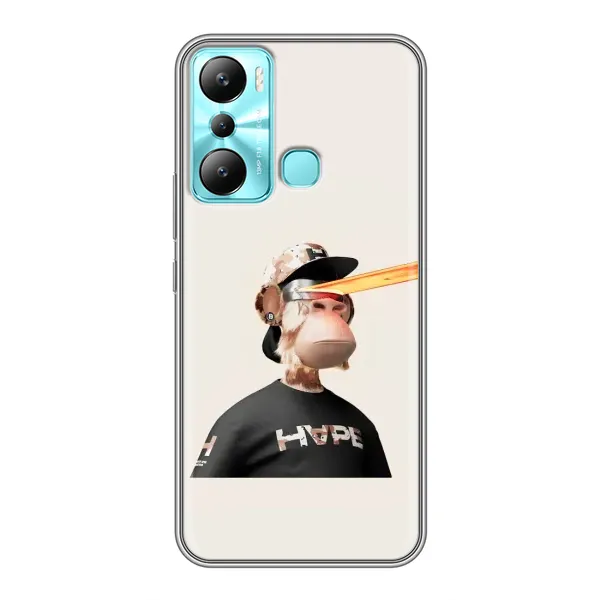 Чохол з принтом «мавпа NFT в окулярах» для Infinix Hot 20i (X665E)