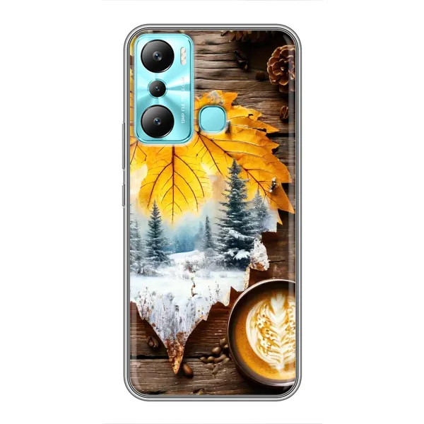 Чохол з принтом «Осінньо-зимова кава» для Infinix Hot 20i (X665E) Чохол з принтом «Осінньо-зимова кава» для Infinix Hot 20i (X665E)