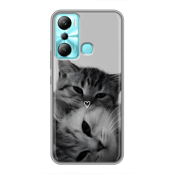 Чохол з принтом «Пара котів» для Infinix Hot 20i (X665E) Чохол з принтом «Пара котів» для Infinix Hot 20i (X665E)