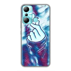Чохол з принтом «Радужне серце» для Infinix Hot 20i (X665E)
