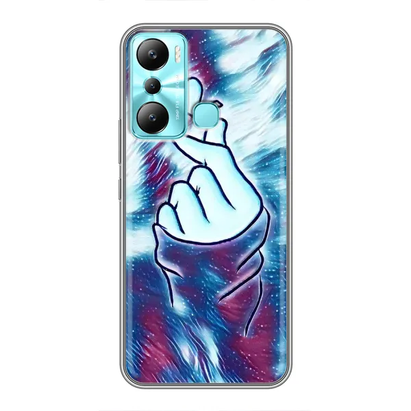 Чохол з принтом «Радужне серце» для Infinix Hot 20i (X665E)