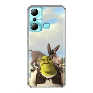 Чохол з мультфільмом Шрек на Infinix Hot 20i (X665E) (Шрек та Осел)