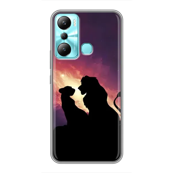 Чохол з принтом «Силует Сімба і Налу» для Infinix Hot 20i (X665E) Чохол з принтом «Силует Сімба і Налу» для Infinix Hot 20i (X665E)