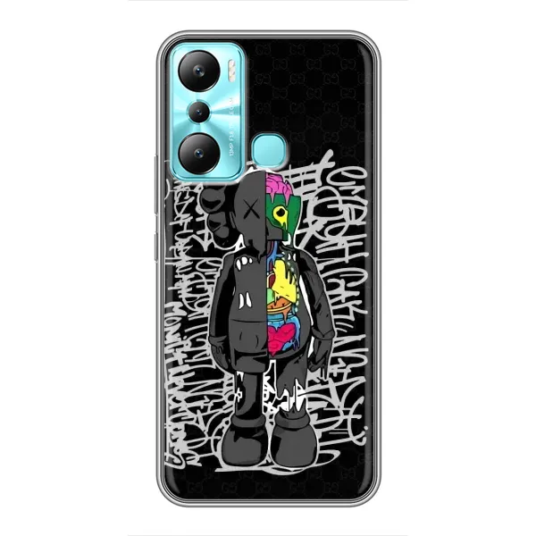 Чехол с принтом «Стиль Bearbrick» для Infinix Hot 20i (X665E)