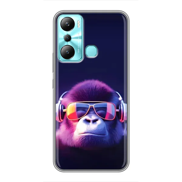 Чехол с принтом «Стильная обезьяна» для Infinix Hot 20i (X665E) Чехол с принтом «Стильная обезьяна» для Infinix Hot 20i (X665E)