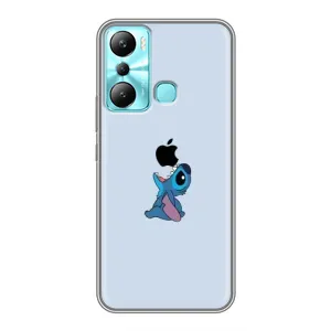Чохол з принтом Стіч на Infinix Hot 20i (X665E) (Stitch apple)