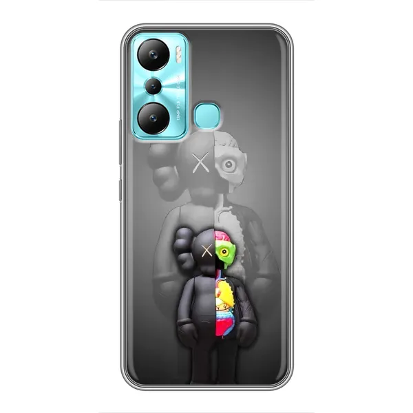 Чехол с принтом «Тело Bearbrick» для Infinix Hot 20i (X665E)