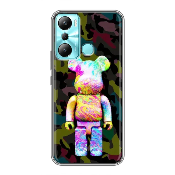 Чехол с принтом «Яркий Bearbrick» для Infinix Hot 20i (X665E)