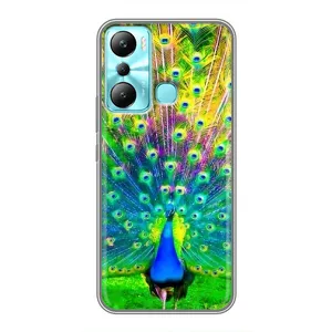 Чохол з пташками на Infinix Hot 20i (X665E) (VPrint) (Яскравий Павлин)