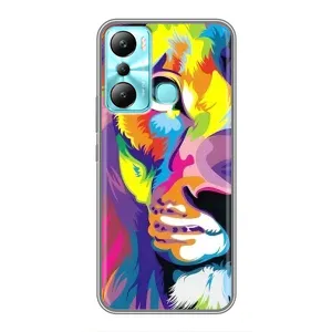 Чохол з картинкою ЛЕВ для Infinix Hot 20i (X665E) (VPrint) (Яскравий Лев)