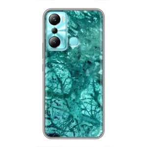 Мраморний чехол на Infinix Hot 20i (X665E) (VPrint) (Зелений мрамор)