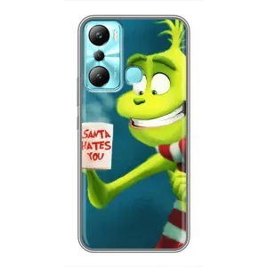 Різдвяні Чохли для Infinix Hot 20i (X665E) (VPrint) (Зелений Грінч)