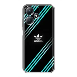 Чохли Адидас для Infinix Hot 30 Play (AlphaPrint) (Адідас з полосами)