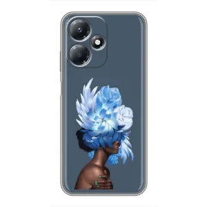 Чехлы (ART) Цветы на Infinix Hot 30 Play (VPrint) (Квіти на голові)