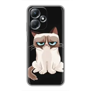 Чохол з принтом для Infinix Hot 30 Play (AlphaPrint) Модні коти (Сумний кіт)