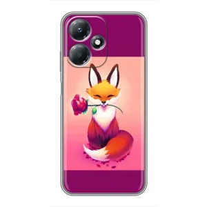 Чохли з картинкою Лисичка для Infinix Hot 30 Play (VPrint) (Лиса з трояндою)
