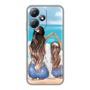Чохол з друком для Infinix Hot 30 Play - (Мама з дитинкою) (AlphaPrint) (Мама з донькою)