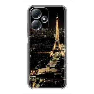 Чохол Ейфелева Вежа Infinix Hot 30 Play - (AlphaPrint) (Нічний Париж)