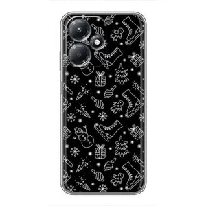 Новорічні, Святкові Чохли для Infinix Hot 30 Play - 2024 год (Новорічний фон)