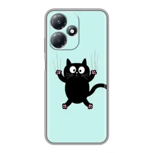 Чохол з принтом для Infinix Hot 30 Play (AlphaPrint) Модні коти (Падаючий кіт)