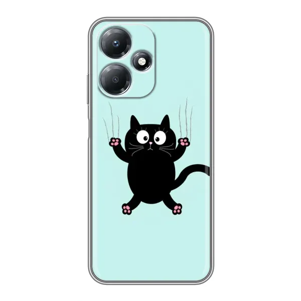 Чехол с принтом «Падающий кот» для Infinix Hot 30 Play Чехол с принтом «Падающий кот» для Infinix Hot 30 Play