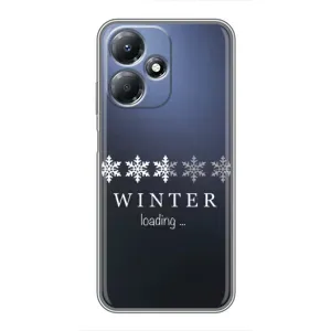 Зимні Чохли для Інфінікс Хот 30 Плей - прозорий фон (Winter loading)