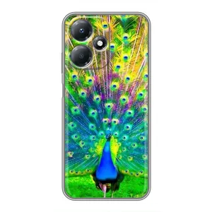 Чохол з пташками на Infinix Hot 30 Play (VPrint) (Яскравий Павлин)