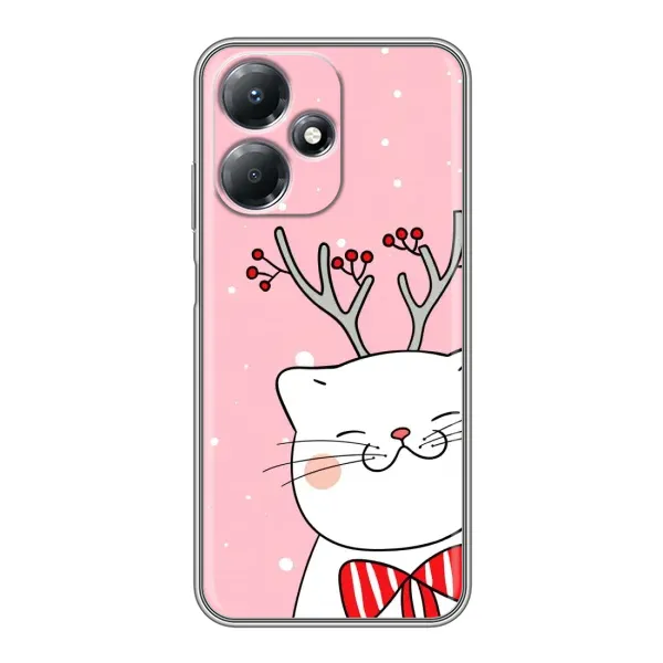 Чехол с принтом «Зимний кот» для Infinix Hot 30 Play