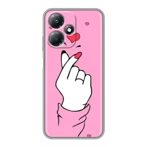 Чохол з принтом для Infinix Hot 30 Play (AlphaPrint - Знак сердечка) (Знак Love)