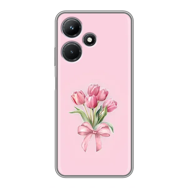 Чехол с принтом «Букет цветов» для Infinix Hot 30i