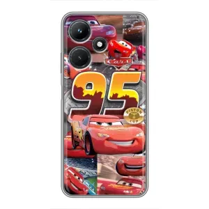 Силіконовий чохол Маквін для Infinix Hot 30i (Колаж Блискавка Маквін)