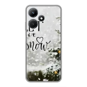 Новорічні, Святкові Чохли для Infinix Hot 30i - 2024 год (Let it snow)