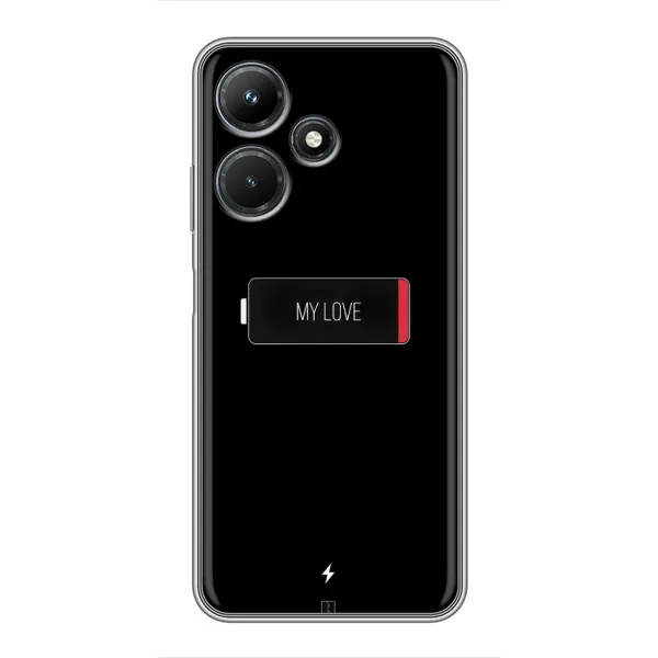 Чехол с принтом «Love battery» для Infinix Hot 30i Чехол с принтом «Love battery» для Infinix Hot 30i