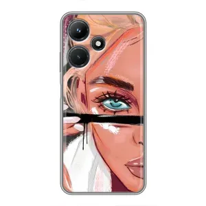 Чохол з друком для Infinix Hot 30i - (Мода) (AlphaPrint) (Макіяж)