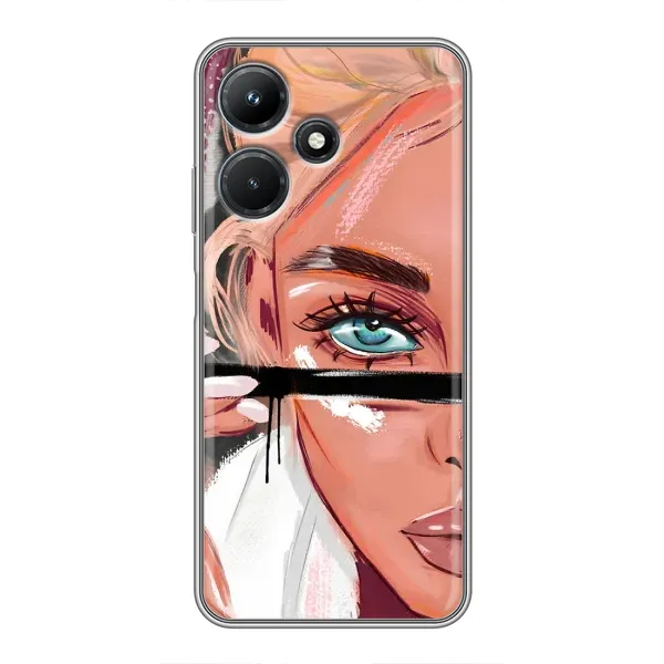 Чехол с принтом «Макияж» для Infinix Hot 30i Чехол с принтом «Макияж» для Infinix Hot 30i