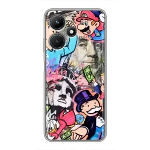 Чохли з крутими принтами для Infinix Hot 30i - (PREMIUMPrint) (Monopoly man)