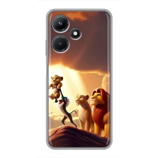 Чехол с принтом «Симба на презентации» для Infinix Hot 30i
