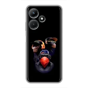 Чохол з Мавпами Infinix Hot 30i - (AlphaPrint) (Три мавпи)